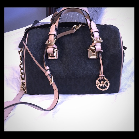 MICHAEL Michael Kors Handbags - Michael Kors Grayson chain signature satchel